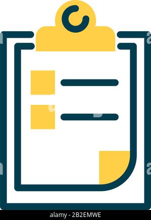 clipboard with blank paper over white background Stock Vector Image ...