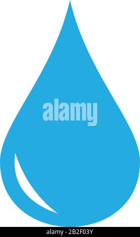 A drop icon template black color editable. A drop icon symbol Flat vector illustration for graphic and web design. Stock Vector