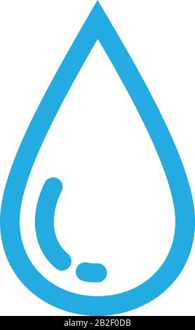 A drop icon template black color editable. A drop icon symbol Flat vector illustration for graphic and web design. Stock Vector
