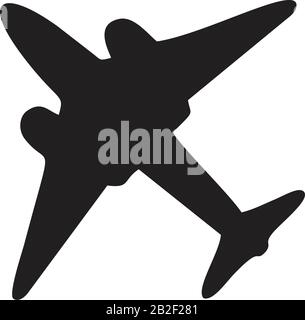 Plane icon template black color editable. Plane icon symbol Flat vector illustration for graphic and web design. Stock Vector