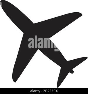 Plane icon template black color editable. Plane icon symbol Flat vector illustration for graphic and web design. Stock Vector