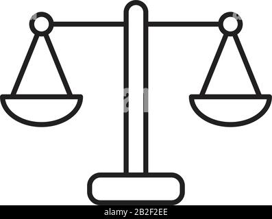 scale icon template black color editable. scale icon symbol Flat vector illustration for graphic and web design. Stock Vector