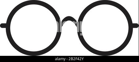 Glasses icon template black color editable. Glasses icon symbol Flat vector illustration for graphic and web design. Stock Vector