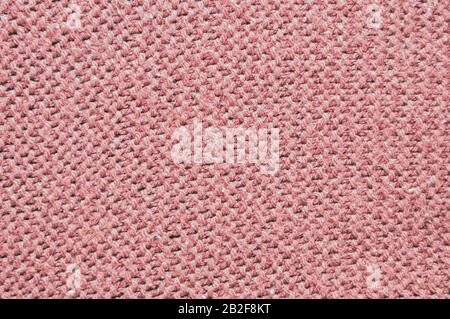 Fiber texture of woolen fabric. Pink. Background texture Stock Photo