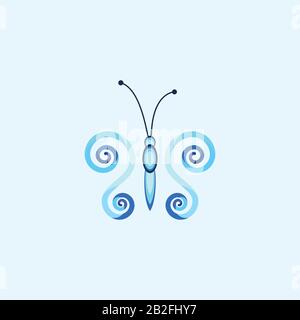 Butterfly Logo Design Template Stock Vector