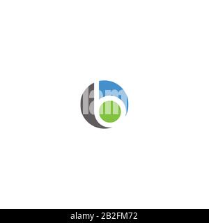 Initial letter ob or bo logo vector templates Stock Vector