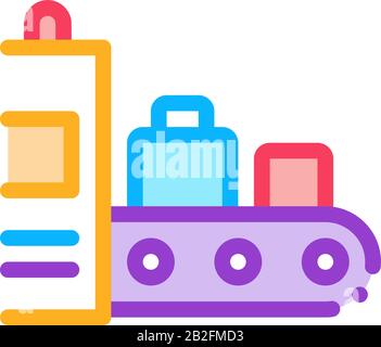 Luggage Security System Icon Thin Line Vector Stock Vector Image & Art ...