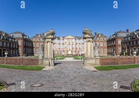Entrance gate to the castle in Nordkirchen, Germany Stock Photo