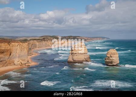 Twelve Apostles Marine National Park along the Great Ocean Road Stock Photo