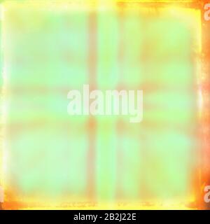 Digital art grunge textured effect abstract background in bright yellow green and orange colors. Stock Photo