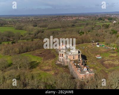 Hamilton Palace near Uckfield, East Sussex, the property belonging to landlord and property baron Nicholas Van Hoogstraten - now named Nicholas Adolf von Hessen - which began construction in 1985. PA Photo. Picture date: Tuesday March 3, 2020. See PA story . Photo credit should read: Steve Parsons/PA Wire Stock Photo