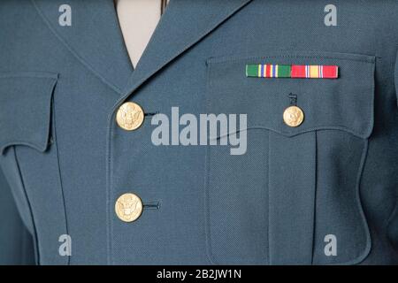 Detail shot of US military officer's uniform Stock Photo