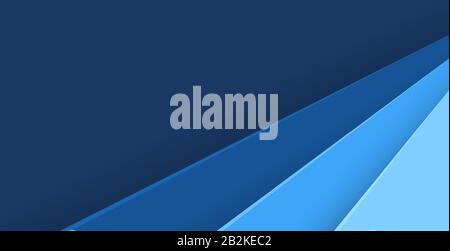 Paper layer blue abstract background. Use for banner, cover, poster, wallpaper, design with space for text. Stock Vector