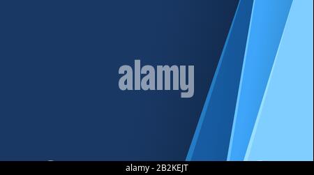 Paper layer blue abstract background. Use for banner, cover, poster, wallpaper, design with space for text. Stock Vector