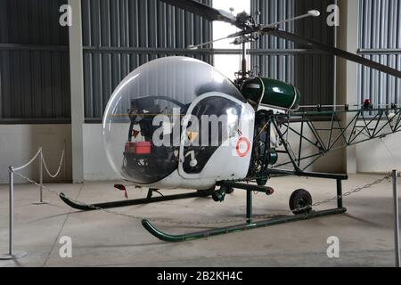 Bell  47 Helicopter Stock Photo