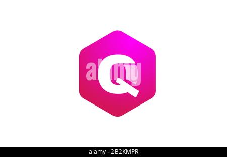 pink white polygon G alphabet letter logo icon with modern design for ...