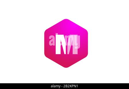 pink white polygon G alphabet letter logo icon with modern design for ...