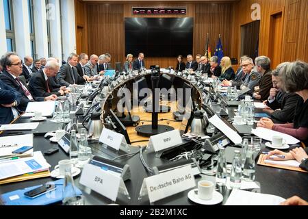 Berlin, Germany. 03rd Mar, 2020. The members of the joint crisis team of the Federal Ministry of the Interior, Homeland and Construction and the Federal Ministry of Health meet for their second meeting in the Federal Ministry of the Interior, Homeland and Construction. One topic will be the procurement and stockpiling of protective equipment such as breathing masks and special suits. They are currently in short supply worldwide due to the strong spread of the virus. Credit: Bernd von Jutrczenka/dpa/Alamy Live News Stock Photo