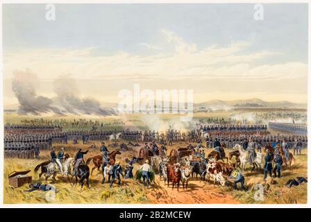Battle of Palo Alto, May 8th 1846, during the, Mexican-American War (1846-1848), print by Carl Nebel, Adolphe Bayot, 1851 Stock Photo