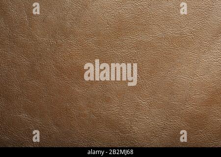 Leather texture beige as an abstract background, beautiful pattern texture Full screen, top view Stock Photo
