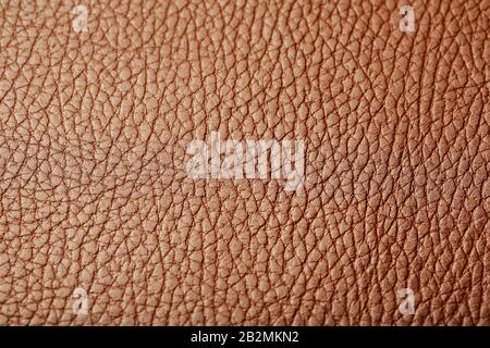 Brown leather texture as an abstract background, beautiful pattern texture Full screen, top view Stock Photo