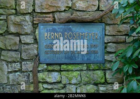 Grab, Bernd Rosemeyer, Waldfriedhof Dahlem, Huettenweg, Berlin, Deutschland / Hüttenweg Stock Photo