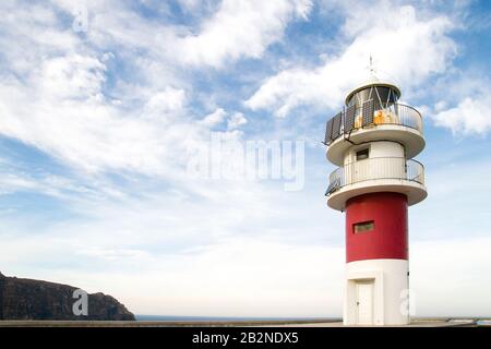 Lighthouse in Cabo Ortegal, Galicia, Spain Stock Photo
