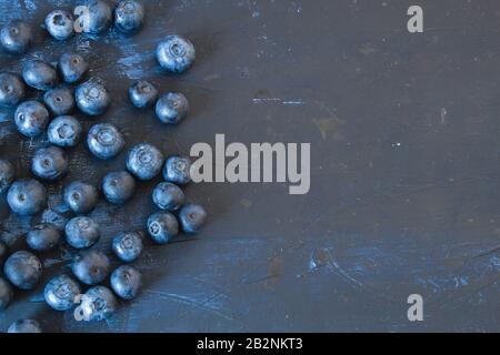 Fresh blueberries on dark barckdrop Stock Photo