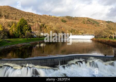 Cwmrheidol, Aberystwyth, Ceredigion, Wales, UK. 3rd March 2020 UK Weather: Late afternoon sunshine falls across Cwmrheidol dam after a mixed day of sunshine and cloud in Ceredigion, mid Wales. © Ian Jones/Alamy Live News Stock Photo