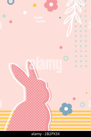 Vector set of Easter floral backgrounds with copy space for text - banners, posters, cover design templates, social media stories wallpapers and Stock Vector
