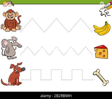 Handwriting practice for kids. Draw lines for kids. Tracing and ...
