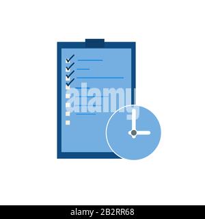 Check List Flat Icon. Vector illustration Stock Vector