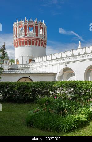 Picturesque view of the Novodevichy Convent in Moscow, Russia Stock Photo