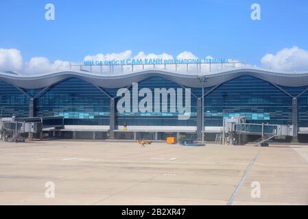 NHA TRANG, VIETNAM – 28 FEBRUARY 2020 : Cam Ranh International Airport Stock Photo