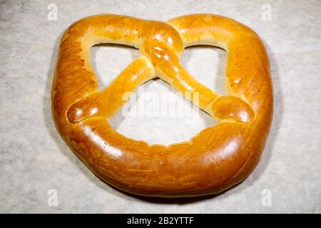 Vyborg pretzel is a 	sweet pretzel spiced with cardamon and nutmeg Stock Photo
