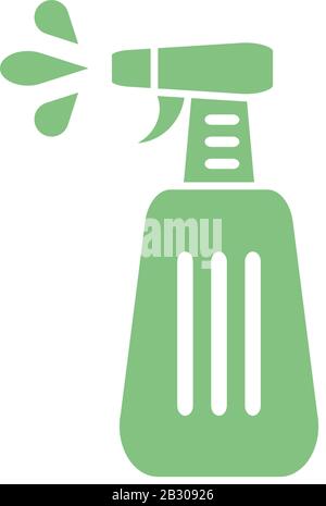 spray bottle icon over white background, vector illustration Stock ...