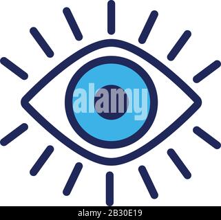 eye human organ line and fill style Stock Vector Image & Art - Alamy