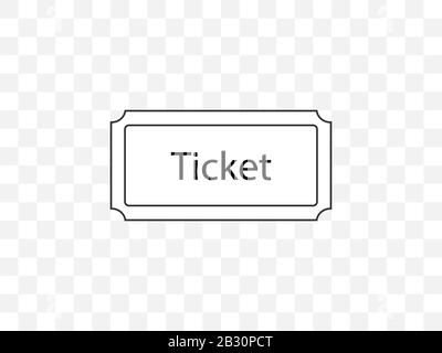 Ecommerce, ticket icon. Vector illustration, flat design. Stock Vector