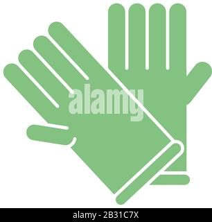 gardening gloves icon over white background. vector illustration Stock ...