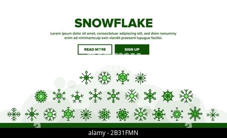 Snowflake Tracery Collection Icons Set Vector Stock Vector