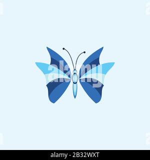 Butterfly Logo Design Template Stock Vector