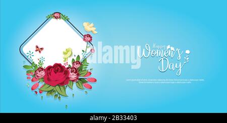 International Woman's Day Design / Happy Women's Day celebrations concept Stock Vector