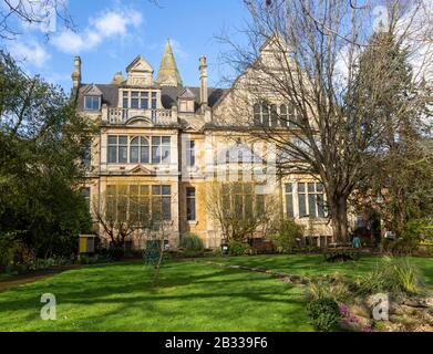 Town Hall building  built 1887 and Sensory Garden, Trowbridge, Wiltshire, England, UK Stock Photo