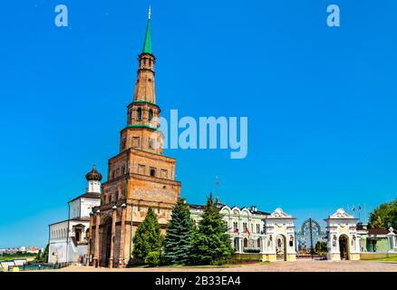 Soyembika Tower of Kazan Kremlin in Russia Stock Photo