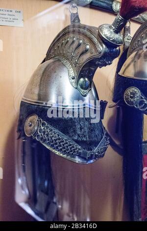 Musée de l'Emperi,Salon-de-Provence : Casque Stock Photo