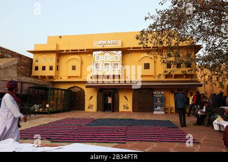 Jaipur Wax Museum and Sheesh Mahal, Jaipur, Rajasthan, India Stock Photo