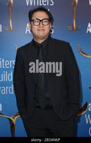 Writers Guild Awards 2020 - West Coast Ceremony Arrivals at the Beverly Hilton Hotel in Beverly Hills, California on February 1, 2020 Featuring: Han Jin Won Where: Beverly Hills, California, United States When: 01 Feb 2020 Credit: Sheri Determan/WENN.com Stock Photo