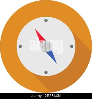 compass icon illustrated in vector on white background Stock Vector