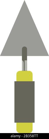 trowel icon illustrated in vector on white background Stock Vector