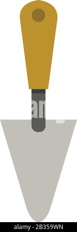 trowel icon illustrated in vector on white background Stock Vector